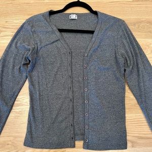 Women’s Grey Cardigan Sweater Sz. Large